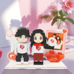 couple duddu brickfigure with photo gift