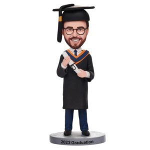 Custom Graduation Man Bobblehead
