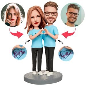 Blue Couple Outfit Forever Together Bobblehead