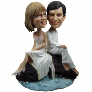 Beach Wedding Custom Bobblehead