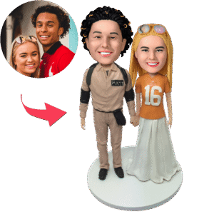 Casual Couple Custom Bobblehead