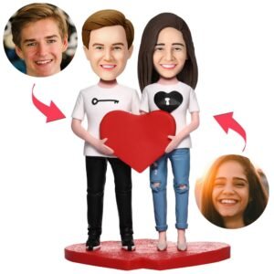 Heart Couple Bobblehead