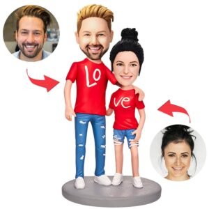 Wearing Matching Shirts Custom Bobblehead