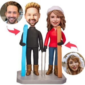 Skiing Custom Bobblehead