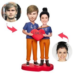 Couple Dressed in LOVE Custom Bobblehead