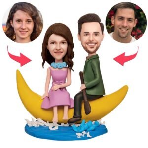 Boating Adventure Couple Custom Bobblehead