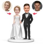 White Dress and Black Suit Custom Bobblehead