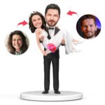 Carry Wife Romantic Wedding Bobblehead