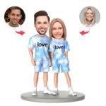 Gradient Couple Outfit Custom Bobblehead
