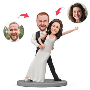 Groom Holding Bride Dance Custom Bobblehead