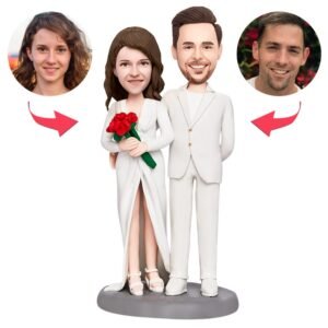 Valentine’s Gift Couple in White Bobblehead