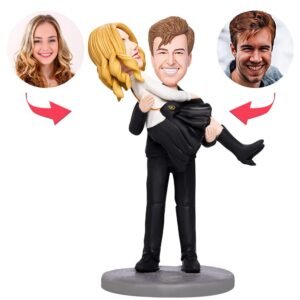 Carry Wife Romantic Couple Custom Bobblehead