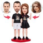 Waving Lover Custom Bobblehead