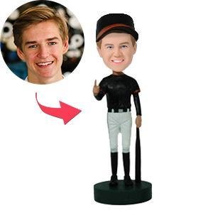 Number 1 Baseball Player Custom Bobblehead