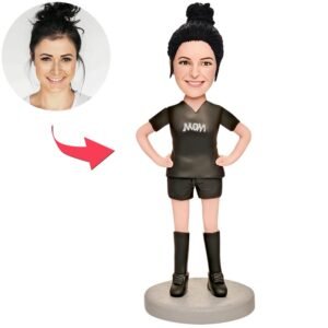 Mom in Black Custom Bobblehead