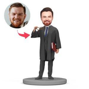 Black Suit Lawyer Custom Bobblehead