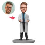 Male Doctor with Stethoscope bobblehead