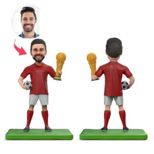 World Cup champion football bobblehead
