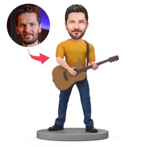 Male Singer with Guitar bobblehead