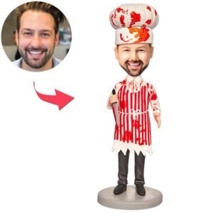 Halloween Male Creepy Chef Bobblehead
