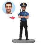Policeman With Baton Custom Bobblehead