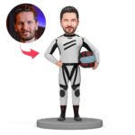 Custom racing driver bobblehead