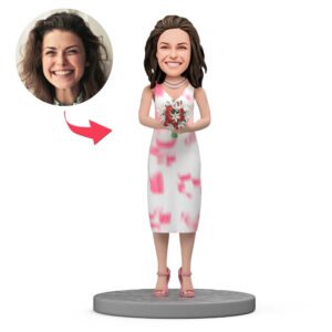 Bobblehead - Beautiful Mother Holding Flowers