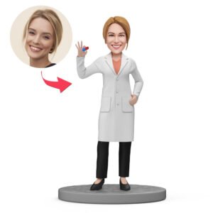 Female Pharmacist Custom Bobblehead