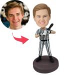 Baseball batsman in striped suit bobblehead - Printshop4me.au Baseball batsman in striped suit bobblehead