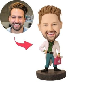 Doctor with Medical Kit Custom Bobblehead