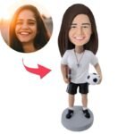 Female coach bobblehead