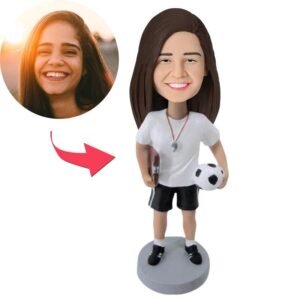 Female coach bobblehead