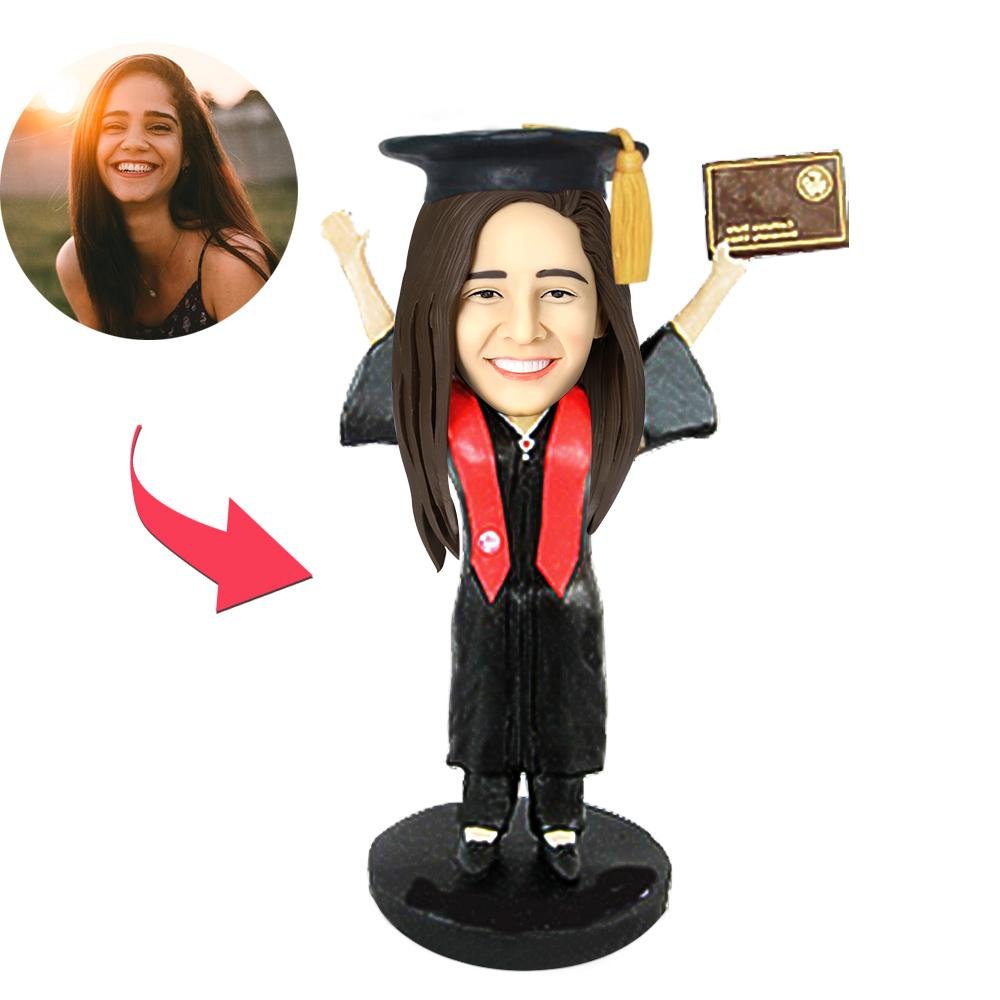 Graduation Girl Bobblehead - Printshop4me.au Graduation Girl Bobblehead