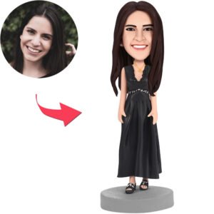 black dress boss bobblehead