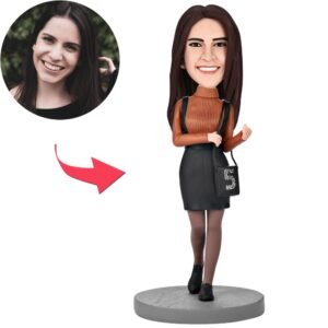 Girl With A Bag Custom Bobblehead
