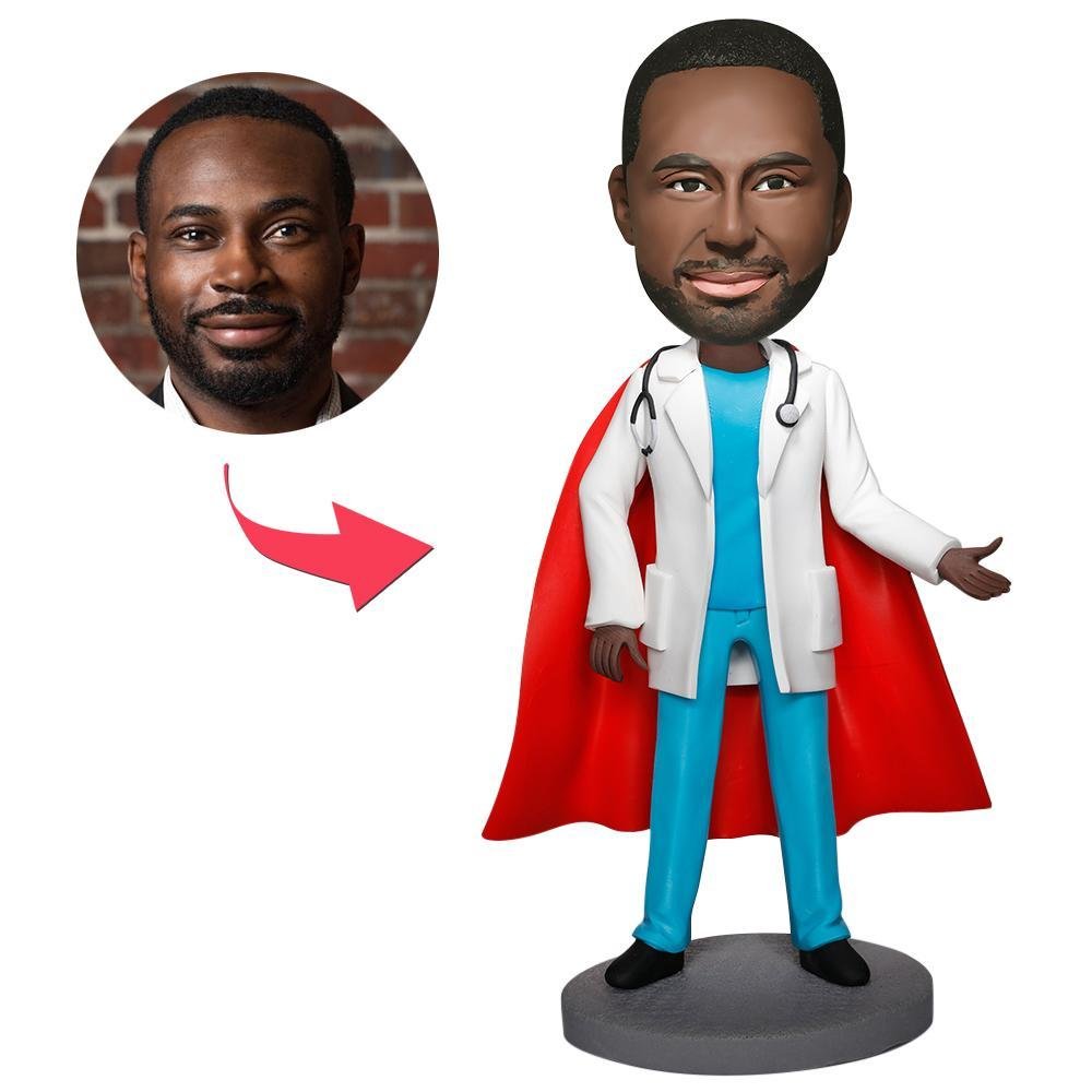 Super Doctor Bobblehead with Stethoscope - Printshop4me.au Super Doctor Bobblehead with Stethoscope