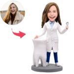 Female dentist bobblehead