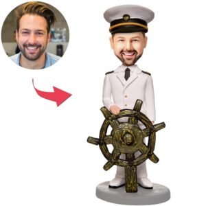 Captain and His Rudder Custom Bobblehead