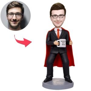 Businessman Holding Water Glass Bobblehead