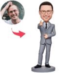 Business man bobblehead with “Believe In Yourself”