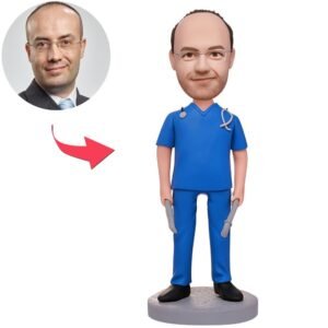 Male Doctor Holding Tools Bobblehead