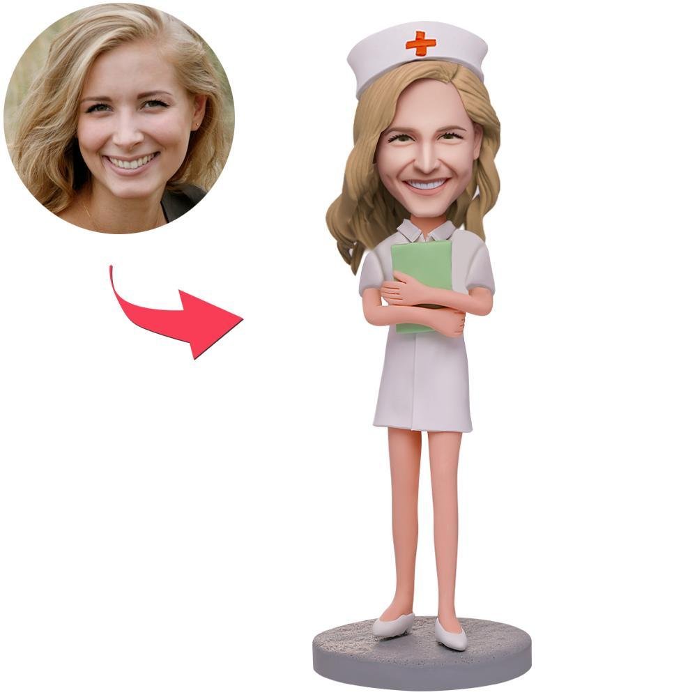 nurse with notebook bobblehead - Printshop4me.au nurse with notebook bobblehead