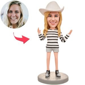 Happy Fashion Woman Custom Bobblehead