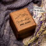 Triple Slot Wooden Ring Box