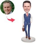Business Men's Suit & Briefcase Bobblehead - Printshop4me.au Business Men's Suit & Briefcase Bobblehead