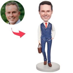 Business Men's Suit & Briefcase Bobblehead