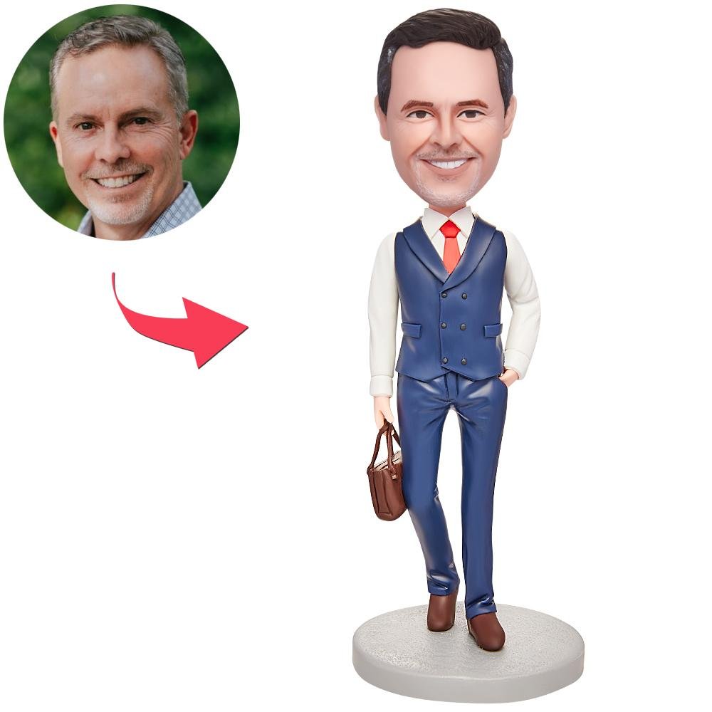 Business Men's Suit & Briefcase Bobblehead - Printshop4me.au Business Men's Suit & Briefcase Bobblehead