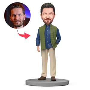 Blue Shirt & Green Vest Bobblehead