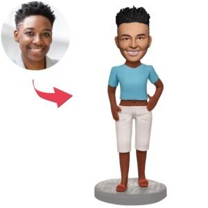 Bobblehead Dark Complexion Woman