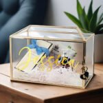 Glass Wedding Keepsake Box